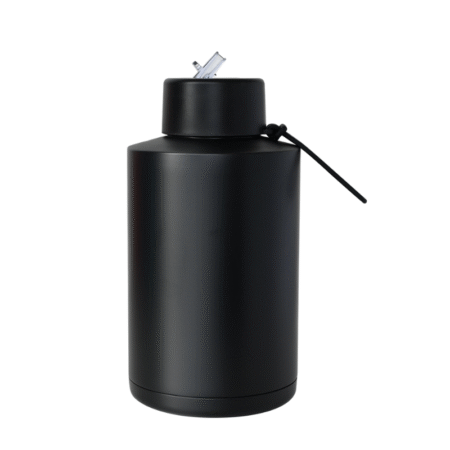 Black 2000ml Zenith ceramic reusable bottle