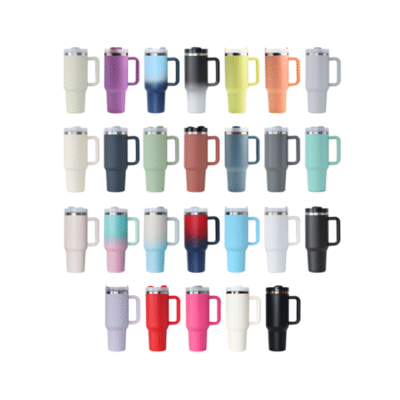 1200ml Aero double wall insulated car mug – custom promotional travel mug for commuting or corporate gifting