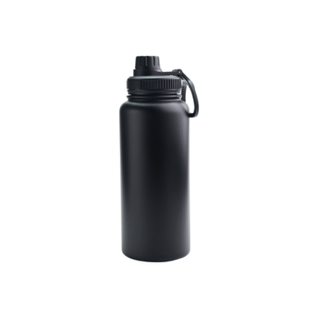 Black 1000ml Sonic vacuum insulated water bottle with custom logo