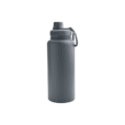 Grey 1000ml Sonic vacuum insulated water bottle with custom logo