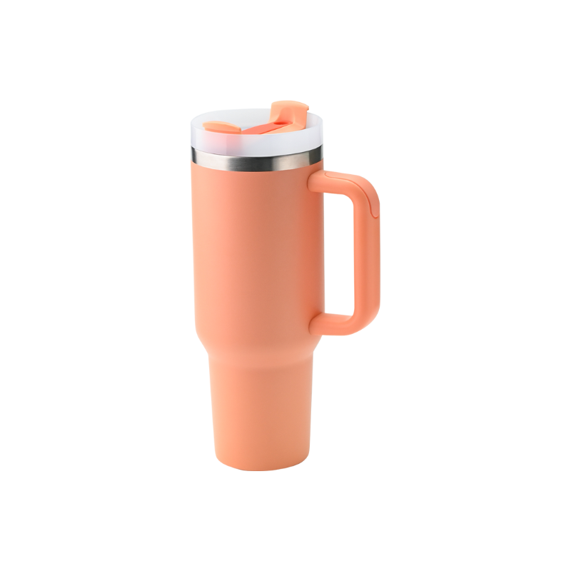 melon 1200ml Aero Double Wall Insulated Car Mug Reusable 1200ml melon stainless steel Aero car mug – sustainable promotional gift for trade shows or employee appreciation