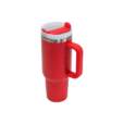 Large 1200ml red vacuum insulated Aero car mug – personalised drinkware ideal for long drives, road trips, or staff gifts