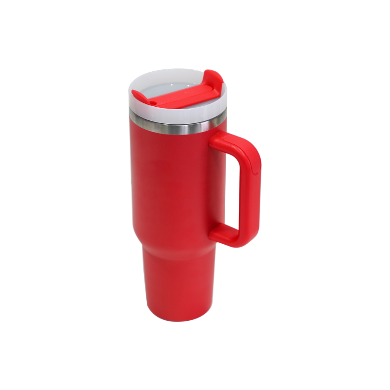 red 1200ml Aero Double Wall Insulated Car Mug Large 1200ml red vacuum insulated Aero car mug – personalised drinkware ideal for long drives, road trips, or staff gifts