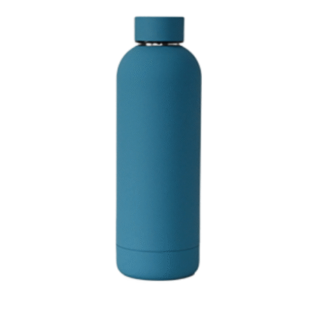Custom air force blue 500ml Soft Touch Water Bottle