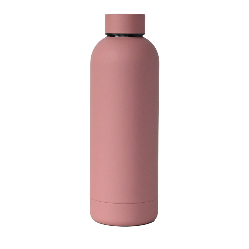 dusky rose Custom Dusky Rose 500ml Soft Touch Water Bottle