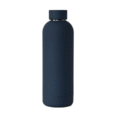 Custom Navy 500ml Soft Touch Water Bottle