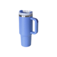 1200ml blue vacuum insulated Aqua tumbler – branded travel drinkware ideal for daily coffee, long drives, or eco-friendly promotions
