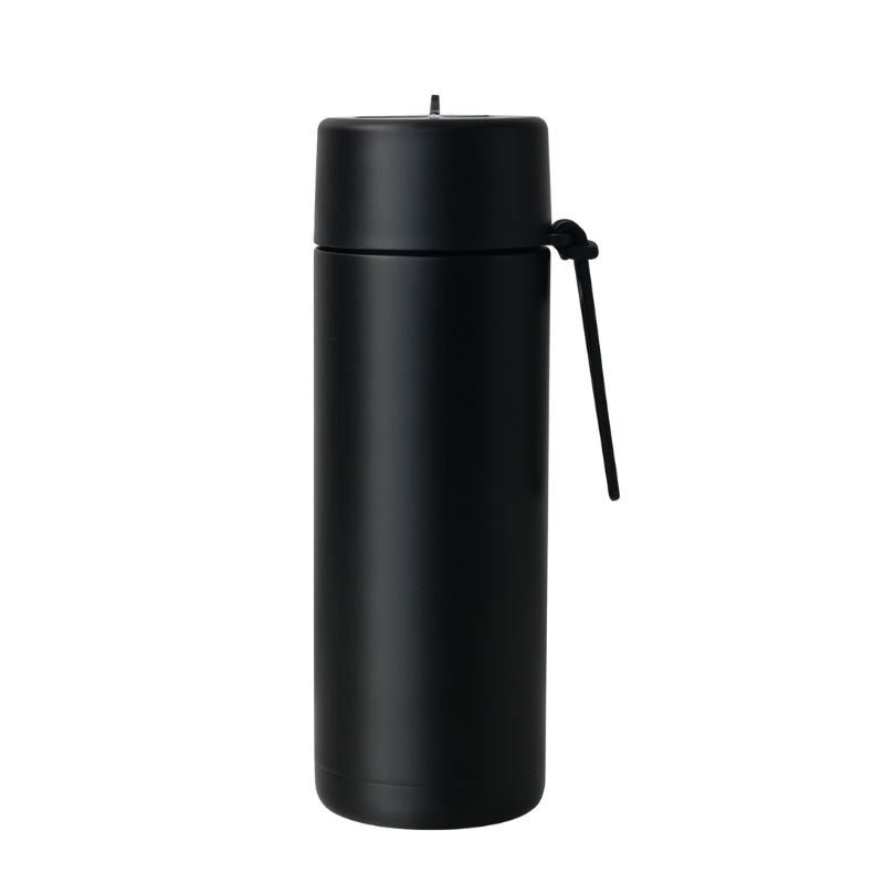 black (1) Custom 595ml black Zenith Ceramic Reusable Bottle