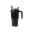 Reusable 1200ml black Aspire double wall tumbler – sustainable promotional drinkware for trade shows or business campaigns