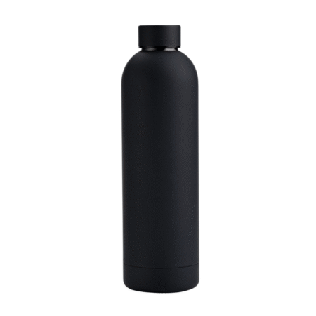 Custom black 750ml Soft Touch Water Bottle with logo