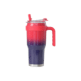 Large 1200ml gradient Aspire insulated car mug – sleek ergonomic promotional gift for executives or corporate branding