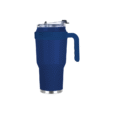 Large 1200ml Lapis blue Aspire insulated car mug – sleek ergonomic promotional gift for executives or corporate branding