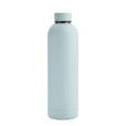 Custom powder blue 750ml Soft Touch Water Bottle with logo