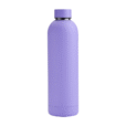 Custom purple 750ml Soft Touch Water Bottle with logo