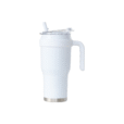 Ergonomic 1200ml rwhite Aspire vacuum car tumbler – ideal custom drinkware for commuters, road trips, or staff appreciation gifts