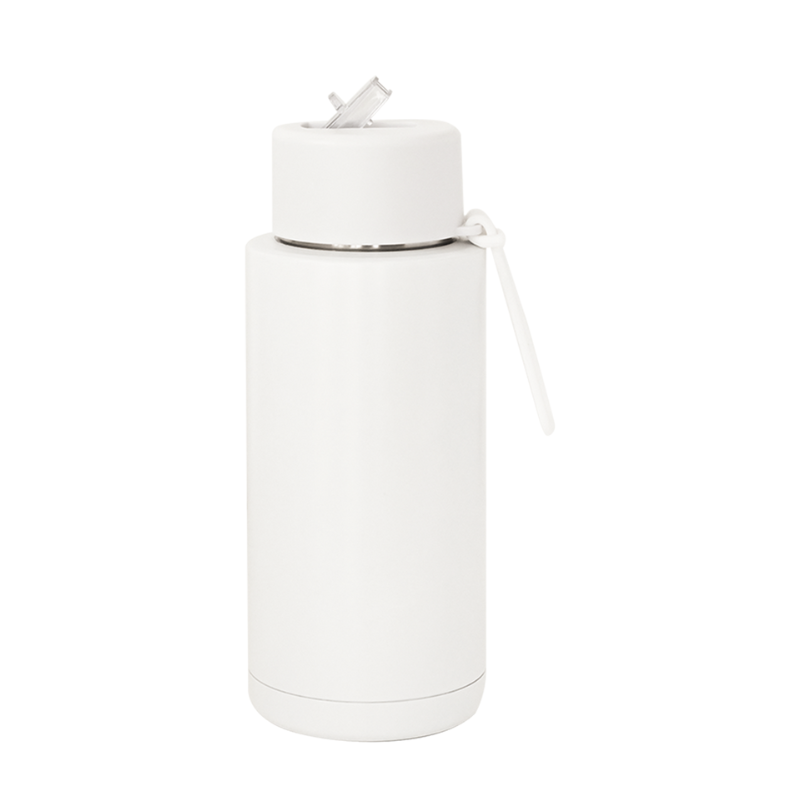 white 1000ml Zenith Ceramic Reusable Bottle Custom 1000ml white Zenith Ceramic Reusable Bottle