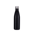 Promotional 500ml Kola matt black Vacuum Bottle with logo printed