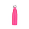 Promotional 500ml Kola matt hot pink Vacuum Bottle with logo printed