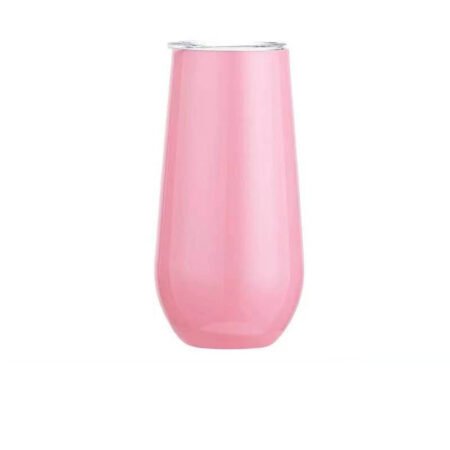 Custom 180ml Pink Stainless Steel Champagne Tumbler