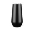 Custom 180ml Black Stainless Steel Champagne Tumbler