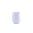 Custom 350ml Gloss White Paint Finished Double Wall Vacuum Wine Tumbler - Without Rim