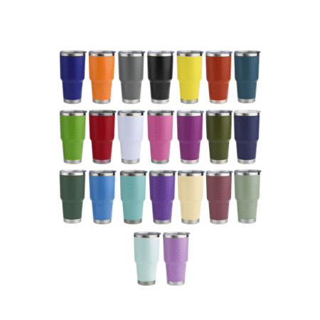 Custom 900ml contoured stainless steel tumbler with vacuum insulation – premium promotional product for client gifts or events