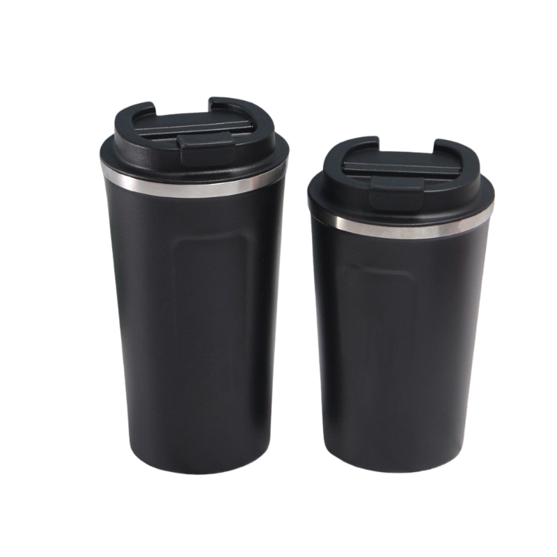 black (5) Luna Pomotional Stainless Steel Insulated Black Coffee Cup – 380ml & 510ml