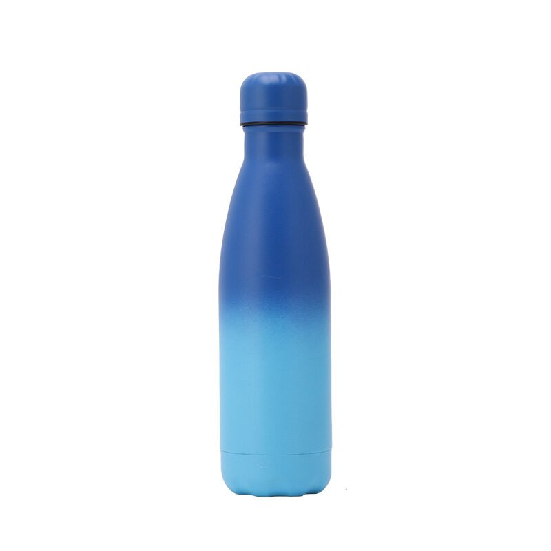 blue Custom 500ml Kola Gradient Stainless Steel Drink Bottles