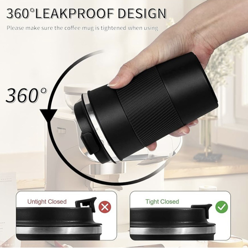 details (2) Promotional Stainless Steel Insulated Coffee Mug – 380ml & 510ml