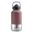 Promotional 1000ml EcoPet BPA-Free Travel Hydration Set for Dogs - dusky rose