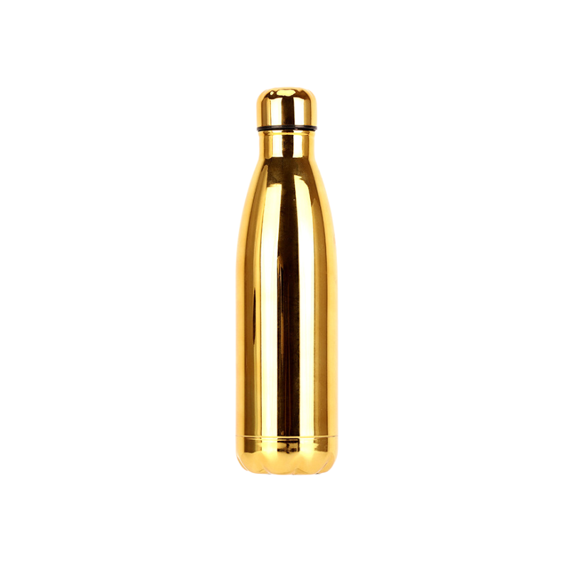 gold Promotional Electroplated Finish 500ml Kola Vacuum Bottle
