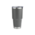 900ml grey sleek contoured vacuum tumbler – double wall stainless steel, perfect for commuting, travel, or office branding