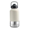 Promotional 1000ml EcoPet BPA-Free Travel Hydration Set for Dogs -ivory
