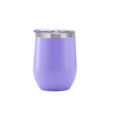 Promotional 350ml Gloss Lavender Finished Double Wall Vacuum Wine Tumbler - With Rim