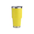 900ml lemon sleek contoured vacuum tumbler – double wall stainless steel, perfect for commuting, travel, or office branding