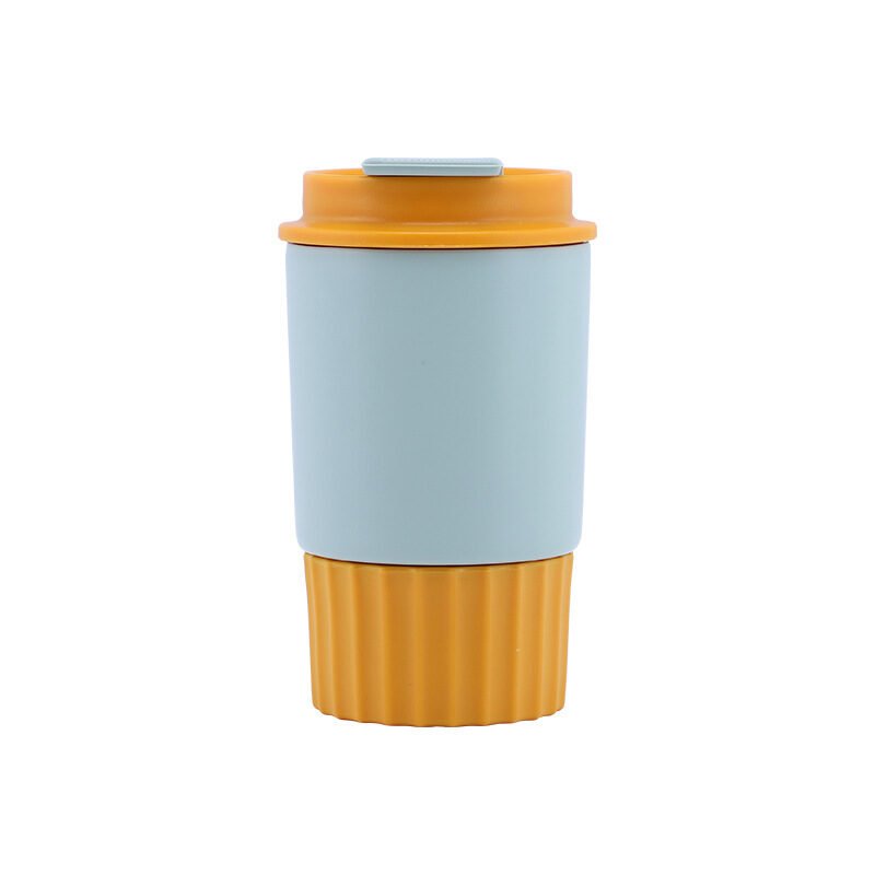 light blue Custom Light Blue 350ml Insulated Stainless Steel Coffee Cup