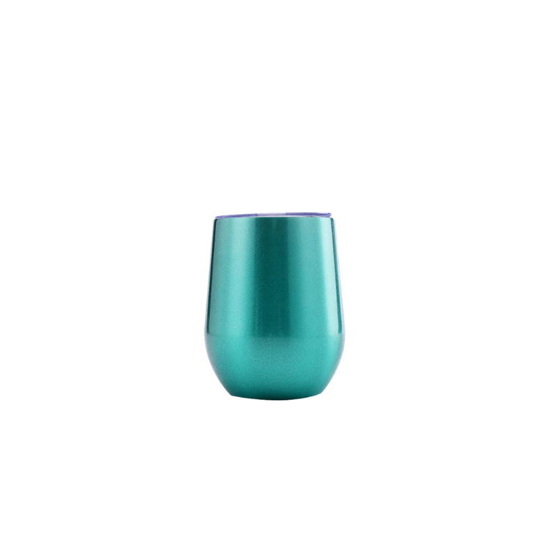 mint Custom 350ml Gloss Mint Paint Finished Double Wall Vacuum Wine Tumbler - Without Rim