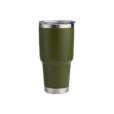900ml moss green sleek contoured vacuum tumbler – double wall stainless steel, perfect for commuting, travel, or office branding