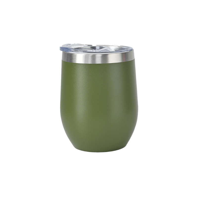 moss Personalised 350ml Matt Moss Double Wall Vacuum Insulated Wine Tumbler