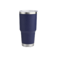 Personalised navy 900ml contoured stainless steel tumbler – vacuum insulated and ideal for branded giveaways or staff gifts