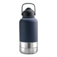 Promotional 1000ml EcoPet BPA-Free Travel Hydration Set for Dogs - navy