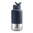 Personalised EcoPet navy BPA-Free Dog Adventure Feeding and Drinking Solution 1000ml