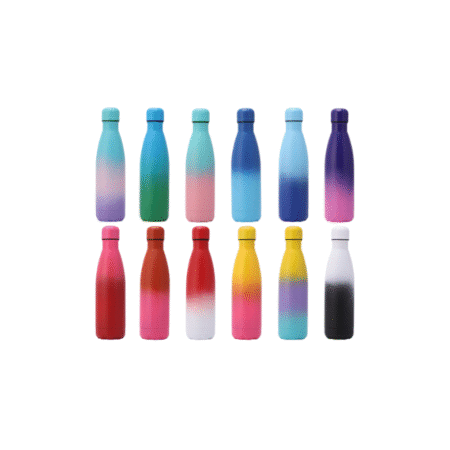 Custom 500ml Kola Gradient Stainless Steel Drink Bottles