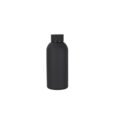 Custom 350ml black Nova Grip Soft Touch Water Bottle