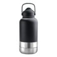 Promotional 1000ml EcoPet BPA-Free Travel Hydration Set for Dogs - black