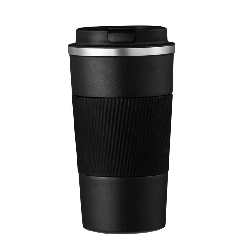 onyx Promotional Stainless Steel Insulated Coffee Mug in black colour – 380ml & 510ml