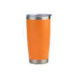 Reusable 900ml orange Luma vacuum car tumbler – sustainable promotional gift for staff, clients, or trade shows