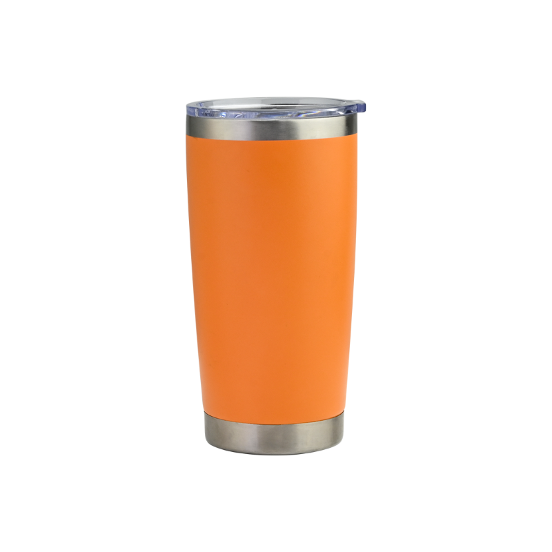 orange Reusable 900ml orange Luma vacuum car tumbler – sustainable promotional gift for staff, clients, or trade shows