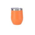 Personalised 350ml Matt Orange Double Wall Vacuum Insulated Wine Tumbler