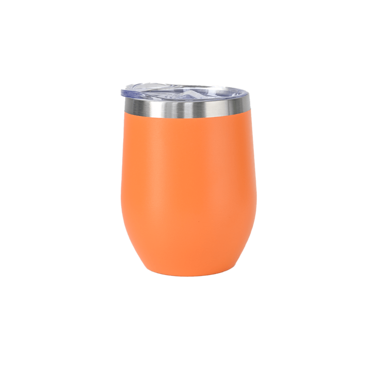 orange Personalised 350ml Matt Orange Double Wall Vacuum Insulated Wine Tumbler